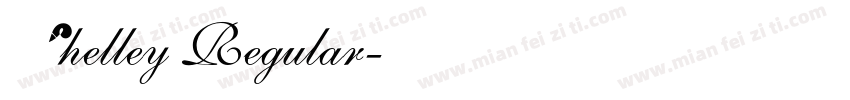 Shelley Regular字体转换
